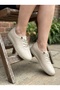 Women's Beige Comfort Casual Shoes Orthopedic Comfortable Lightweight Lace-Up Walking Shoes