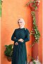 Wonderful Belted Buckle Cross Sandy Dress - 4