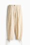 Drawstring-detail balloon trousers - 5