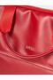 Faux Leather Laptop Bag Red - 5