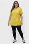 Women's Plus Size Short Sleeve Side Knot Detailed Blouse 2039-26