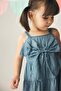 Blue Chambray Occasion Dress - 3