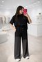 Morena Osho Fabric Women's Relaxed Fit Two-Piece Set Casual T-Shirt & Elastic Waist Wide-Leg Pants Daily Stylish Set