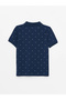 Lcw Kids Navy Blue Polo Collar Short Sleeve Boys' T-Shirt - 2