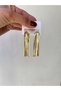 Women's Gold Color Hanging Steel Earrings - 8