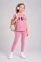 Girl's Leggings Set with Cat and Stone Print - 3