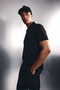 Quick-Drying Cotton Regular Fit Short-Sleeved Polo Black T-Shirt G8082Ax26Sp - 3