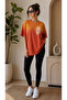Unisex Oversize Washed Effect T-Shirt Lightweight Fabric Comfortable Combination - 2