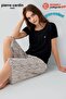 Paris Premium Women's Modal Cotton Relaxed Cut Short Sleeve Capri Pajama Set - 2