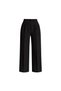 Women's High Waist Draped Palazzo Pants with Button and Pleated Detail - 3