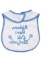 Baby Boy My Sister Loves Me so Much Embroidered Blue Waterproof Apron - 2