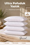 Fluffy 4-Piece Silicone Fiber Filled Pillow Set |   800 Grams |   Ultra Soft |   Full and Contented |   50X70 cm - 4 Pillows