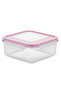 Square Glass Storage Container with Airtight Plastic Lid – Durable and Stackable – 1200 ml