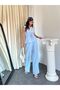 Linen Lace-Up Detailed Sleeveless Top and Bottom Set Mazelf - 4