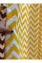 Zigzag Balcony Curtain Sunshade Waterproof Tarpaulin Background Yellow White - 2
