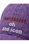 Narcissist. Oh and Icon" Embroidered Washable Hat / "Naristic." And the Icon" Washed Cap Baseball Kep - 3
