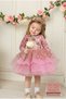 Girl's Pink Gold Embroidered Tutu Princess Dress and Buckle Combination |   Stylish and Elegant Special Design - 5