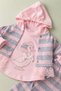 Baby Girl 3-Piece Set Duck Embroidered Top and Bottom Seasonal Set 3 6 9 12 - 4