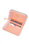 Women's Silvery Horizontal Zipper Wallet Card Holder - 2