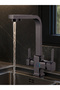 Aritmali Brass Body Square Model Luxury Kitchen Sink Faucet Smoke-Anthracite - 3