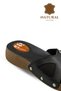 Genuine Leather Women's Slippers - Women's Slippers with Hallux Valgus Support and Gel Sole, Black - 5