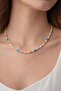 Colorful and Pearl Detailed Summer Necklace