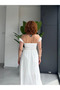 Hellenistic Long White Dress with Princess Corset Detail - 5