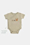 Natural Modal Cotton Newborn Double-Breasted Bodysuit Short Sleeve Snap Fastener Kimono Bodysuit L Forest Green - 5