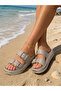 Women's Double Buckle Platform Soft Orthopedic Sole Beach Pool Daily Slippers - 2