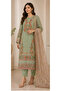 Sage Blossom Embroidered Luxury Pret 3PC - 3