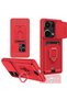 Ilkeshop New Redmi Note 13 Pro 4g Case Zuma Silicone with Business Card Holder and Ring (180518) - Kır