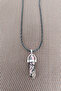 Unisex Rodonite Natural Stone Pendant Nails Cut - 3