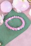 Pink Thermal Quartz Stone Bracelet Original Real Natural Stone Colorful Bracelet - 5