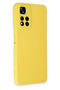 Ilkeshop New Redmi Note 11 Pro Plus 5g Case Nano Velvet Silicone (03748) - Yellow - 3