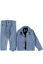 Boy's 3-Piece Denim Set: Jacket, Pants (Jeans), T-Shirt - 2