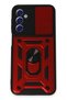 Ilkeshop New Galaxy M34 5g Case Pars Silicone with Lens Ring (125531) - Red