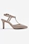 Women's Thin Heeled Open Back Platform Heeled Shoes Ten Kirişik - 2
