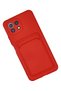 Ilkeshop New Mi 11 Lite Case Kelvin Silicone with Business Card Holder (170354) - Red - 2