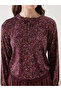 Women's Blouse with Tie-Down Collar Flower - 3