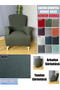 Bohem Cotton Fabric Sultan Protrussion Model Complete Dressing Chair Cover, It Is a Thick Fabric.