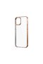 iPhone 12 Compatible Case with Colorful Edges, Stylish Design, Hard Sun Protection Cover T22408 - Rose Gold