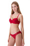 Lace Unpadded Underwire Bra Set - 2
