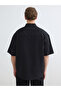 Black Regular Fit Men's Textured Shirt - 3
