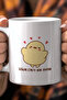 330ml Printed White Ceramic Mug with Cute Chick Figure - 2