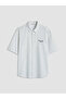 Esvab • Modern & Distinctive Relax Fit Striped Embroidered Men's Shirt