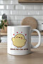 330ml Printed White Ceramic Mug with Cute Chick Figure - 4