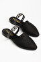 Women's Closed-Front Stoned Daily Straw Pointed Toe Sandals & Slippers - Order One Size up - 3
