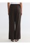 Özmarka New Season Elastic Waist Wide Leg Women's Trousers