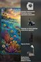 Sdt Sea Turtle and Coral Reef Themed Tropical Woven Base Decorative Carpet Sdt1307 - 6