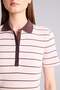 Slim Fit Ribbed Short Sleeve Striped Polo T-Shirt G8733Ax26Sp - 4